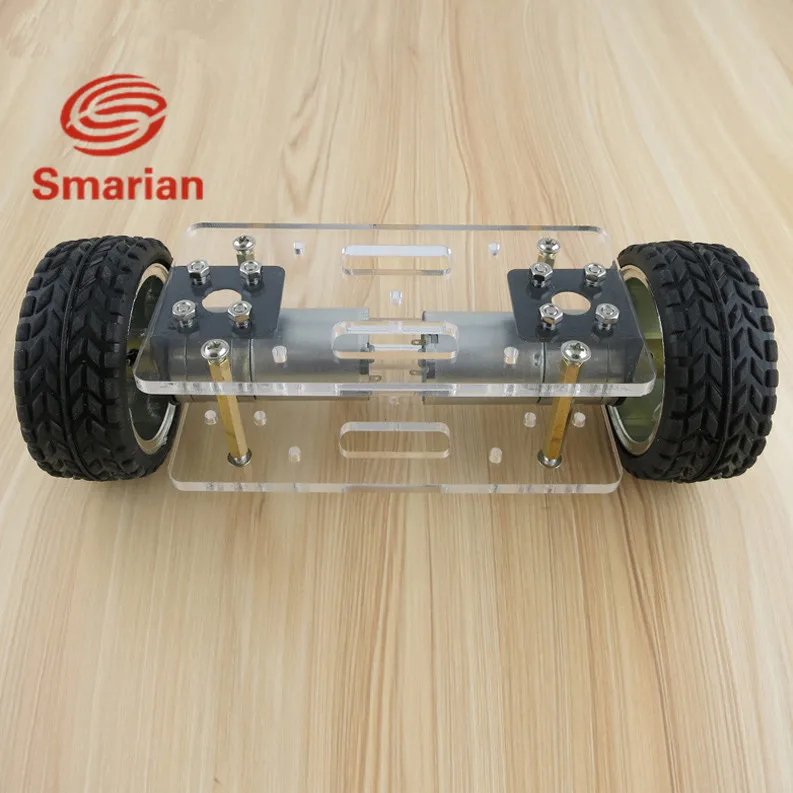 

Official smarian Type A two - drive self - balancing vehicle diy robot model four - drive chassis with two wheeled car frames
