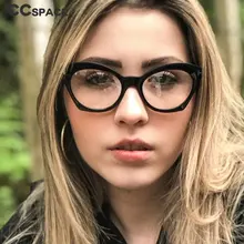 Женские очки кошачий глаз оправы мужские Оптические модные компьютерные очки 45761