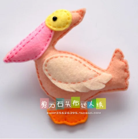 DIY forest birds and parrots. Fabric Felt kit Non-woven cloth Craft DIY Sewing set Handwork Material needlework JDSTB