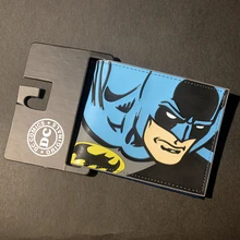 Комиксы DC Marvel Мстители мультфильм бумажник Бэтмен флэш Супермен железный человек 3D кошелек логотип кредитный держатель для карт мужской кошелек