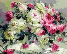 cioioil-T650 Velvet Roses coloring by numbers DIY digital Hand-painted canvas painting for home decor