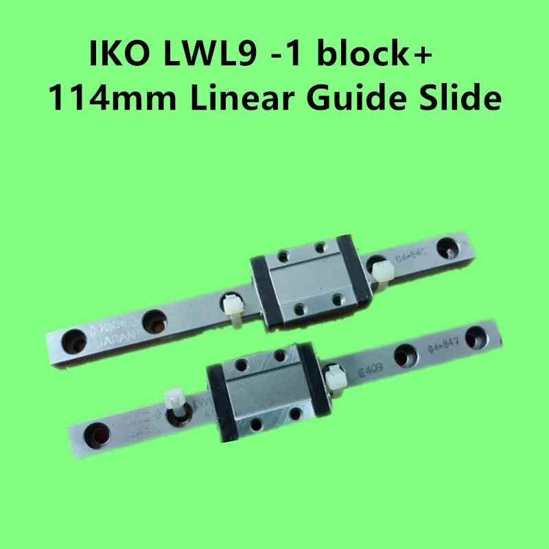 IKO LWL9 block, 9mm Linear Guide, Length 114mm Made in Japan LM Guide