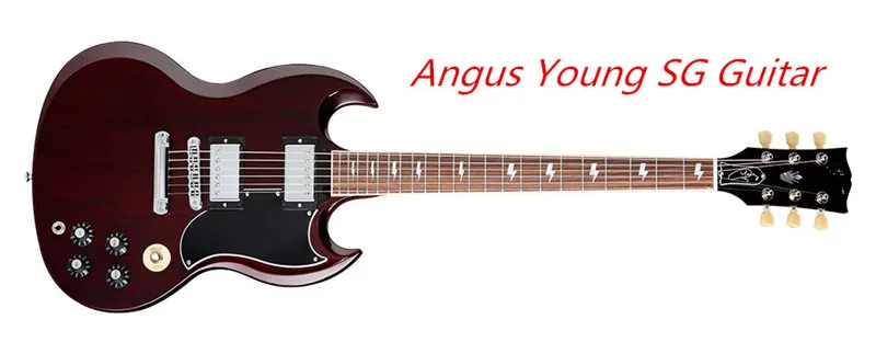

Wholesale and Retail Angus Young Suneye SG Guitar AC/DC Inlaids Rosewood Fretboard China Guitar & Music Instruments