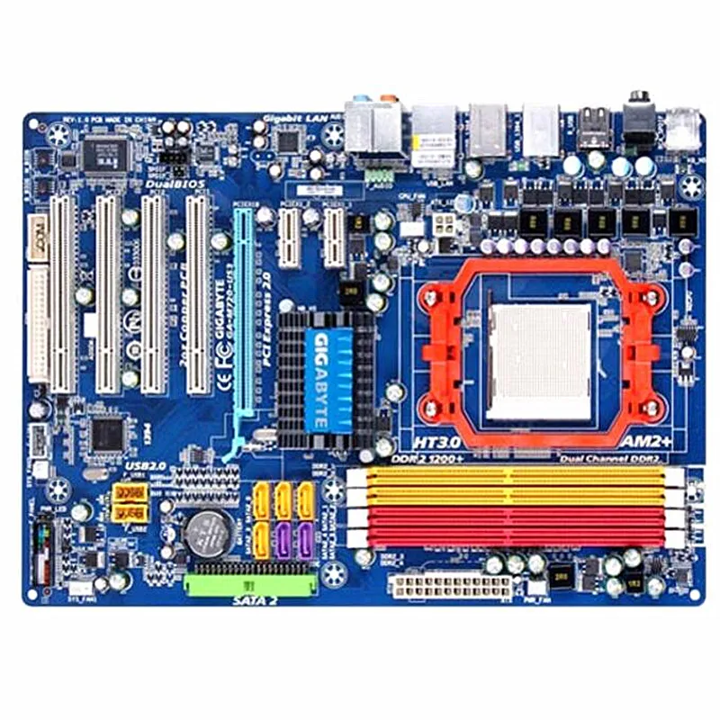 Оригинальная AM3 AM2+ материнская плата для gigabyte GA-M720-US3 DDR2 AM2/AM2+/AM3 материнская плата M720-US3 открытая ядерная плата