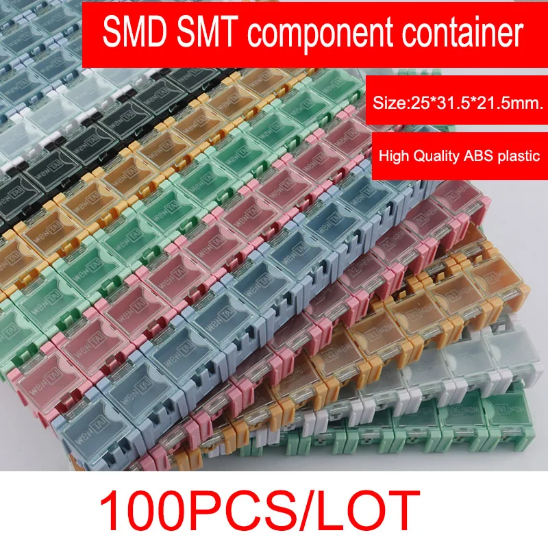 

NOVFIX 100pcs/lot SMD SMT component container storage boxes electronic case kit the 1# Automatically pops up patch box