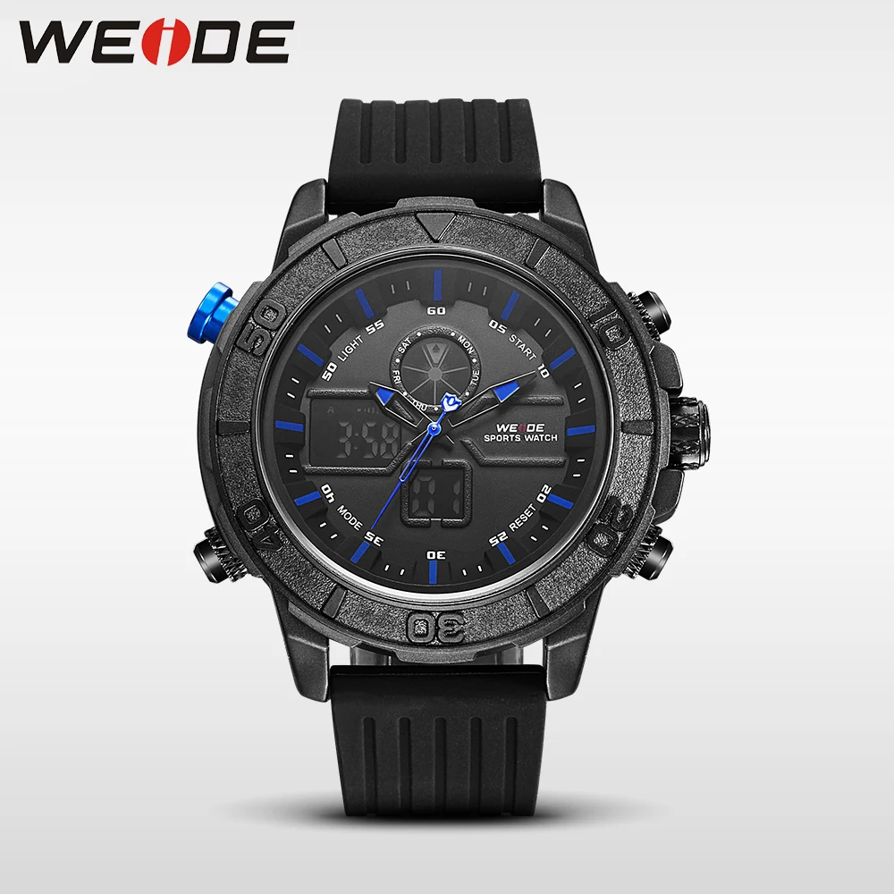 WEIDE genuine brand luxury silicon watch sport digital led quartz men's watch water resistant analog automatic watch military WEIDE genuine brand luxury silicon watch sport digital led quartz men's watch water resistant analog automatic watch military