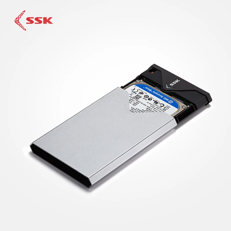 Чехол для жесткого диска SSK, 2,5 дюймов, SATA to USB3.0, корпус для жесткого диска, Тип C, для SSD, HDD Box, внешняя поддержка, окно/Макс/LinuxSHE-V315