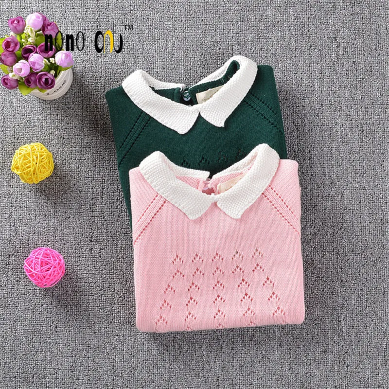 

Baby Girl Romper Knitted Casual Pure Cotton Half Sleeve Autumn Overalls Kids Jumpsuit Child Girls Clothes 1 2 3 4 5 Years