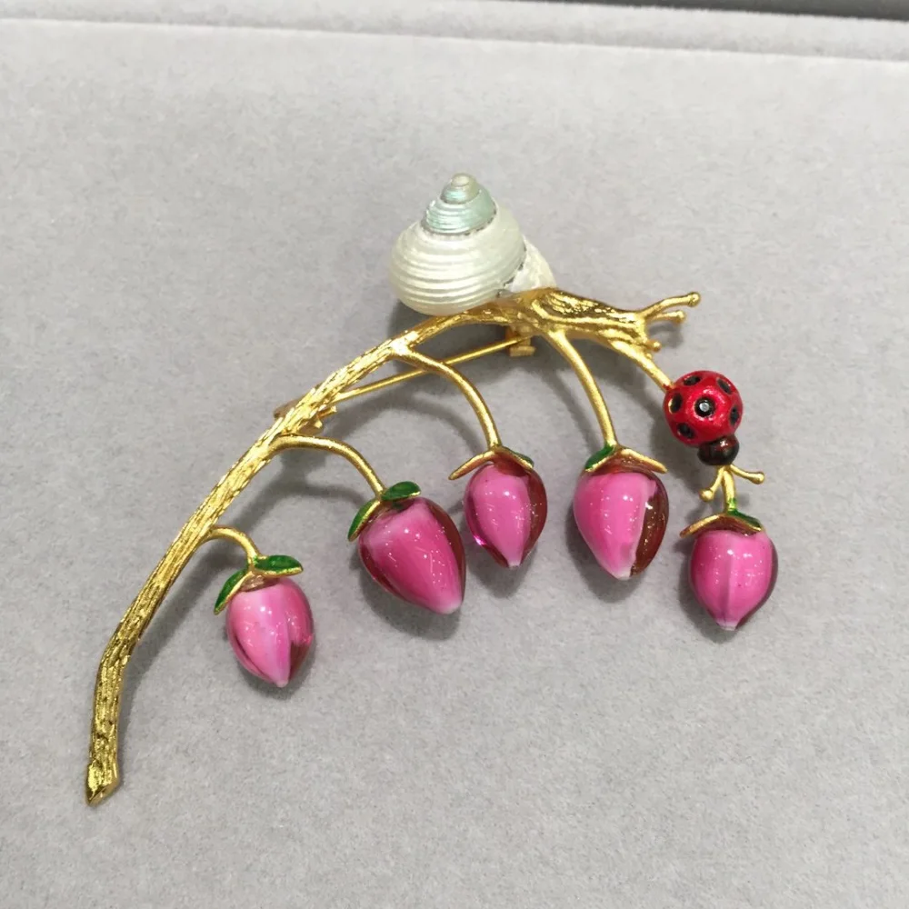 Женская Брошь В Виде Цветка с улиткой на ветке|flower brooch pin|brooch fashionfashion |