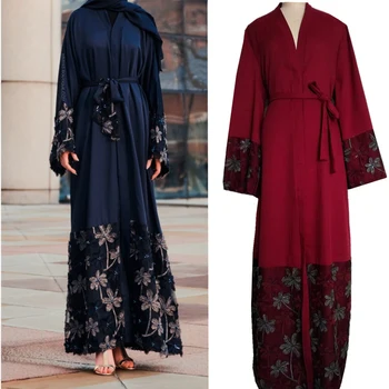 

Kaftan Robe Dubai Abaya Kimono Muslim Hijab Dress Abayas Women Caftan Marocain Qatar UAE Oman Turkish Elbise Islamic Clothing