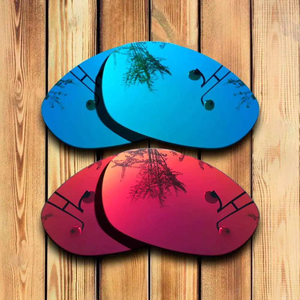 2 пары точно вырезанные поляризованные Сменные линзы для X Metal XX Sunglass-много цветов - Цвет линз: Blue-Magenta Red