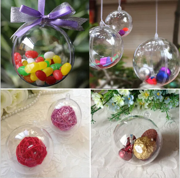 

1Pcs Clear Hanging Ball Baubles Round Bauble Ornament Xmas Tree Home Decor Christmas Tree Xmas Christmas Decoration 4-8cm