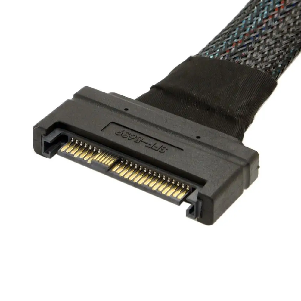  U.2 U2 SFF-8639 NVME PCIe SSD Kabel Männlich zu Weiblich-verlängerungskabel 68pin 50 cm