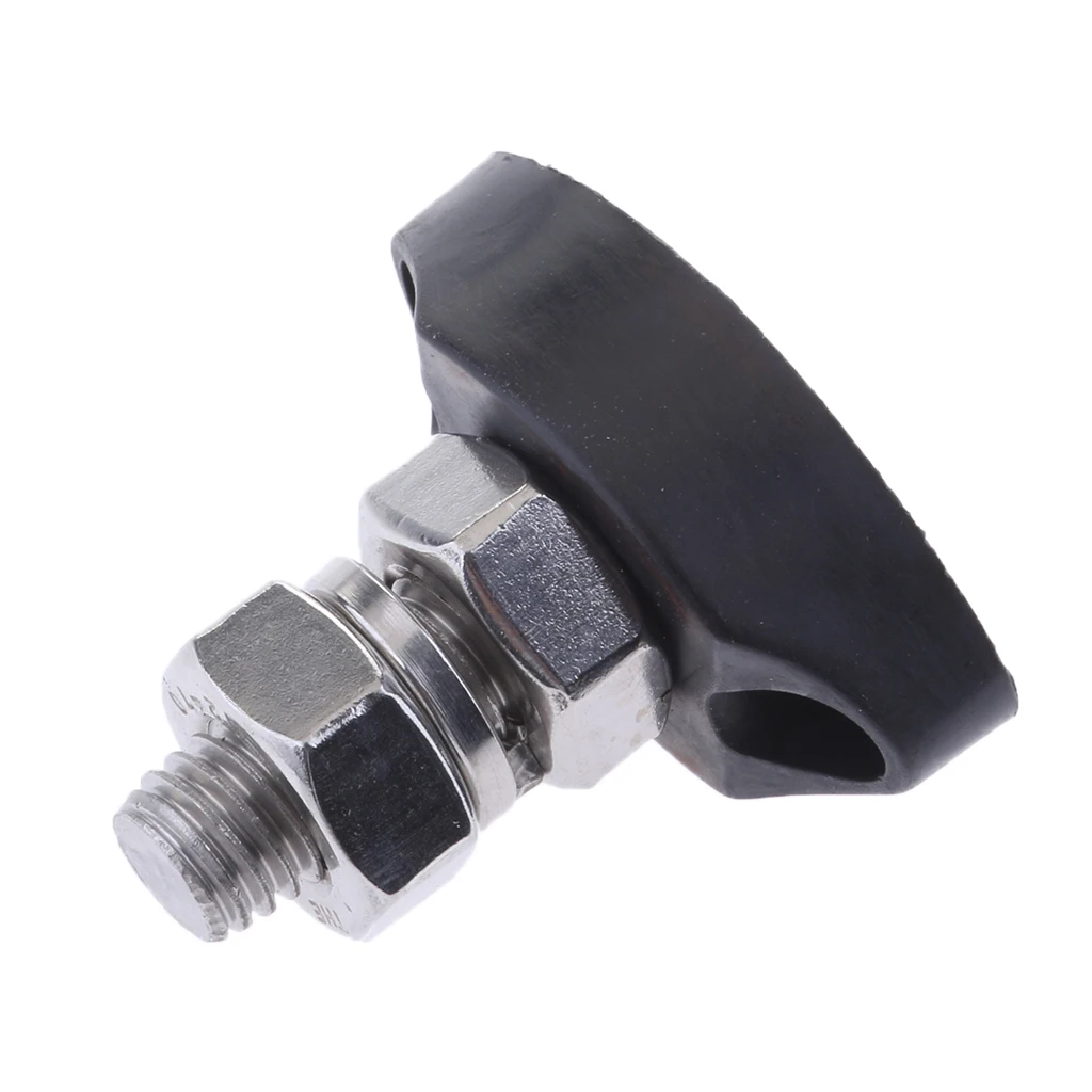 Black Junction Block Power Post Insulated Terminal Stud 8mm Stainless Steel