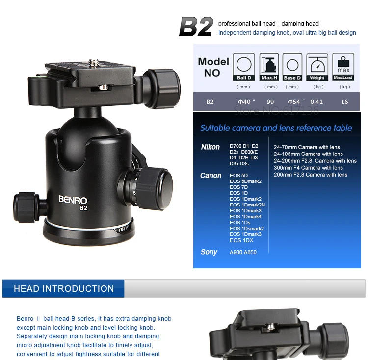 BENRO B2 Ballhead 01