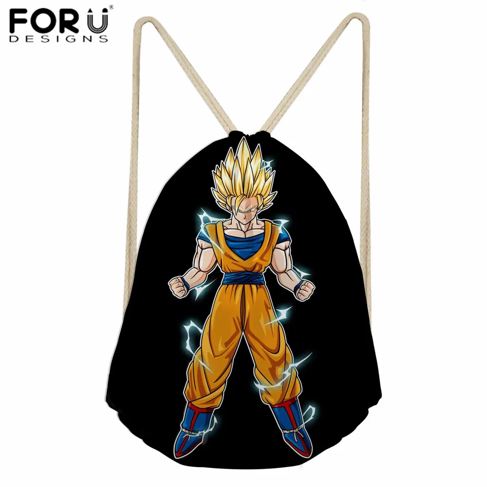 Z4344Z3 FORUDESIGNS Dragon Ball Z Аниме Рисунок первичный Мальчики Drawstring Сумки Повседневный детский школьный рюкзак ранец водонепроницаемый - Color: Z4344Z3