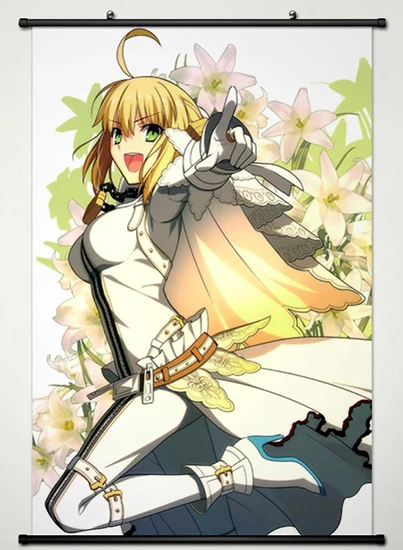 Wall Scroll Poster Fabric Printing for Anime Fate zero Arturia ...