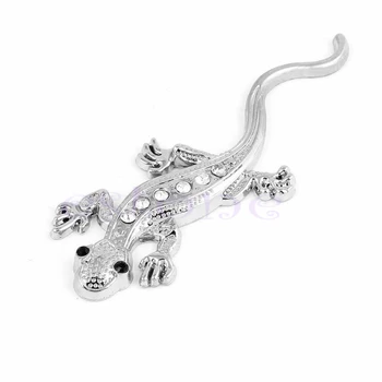 

Silvery 3D Gecko Shape Chrome Badge Emblem Decal Car Truck Motor Sticker Decals