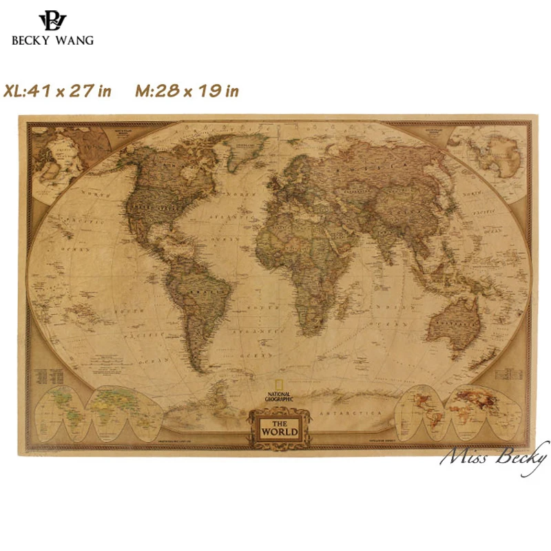 Map World Poster New Vintage World Map Travel Home Decoration Detailed Antique Poster Wall Chart Retro Paper Matte Kraft Paper Map World Poster New Vintage World Map Travel Home Decoration Detailed Antique Poster Wall Chart Retro Paper Matte Kraft Paper