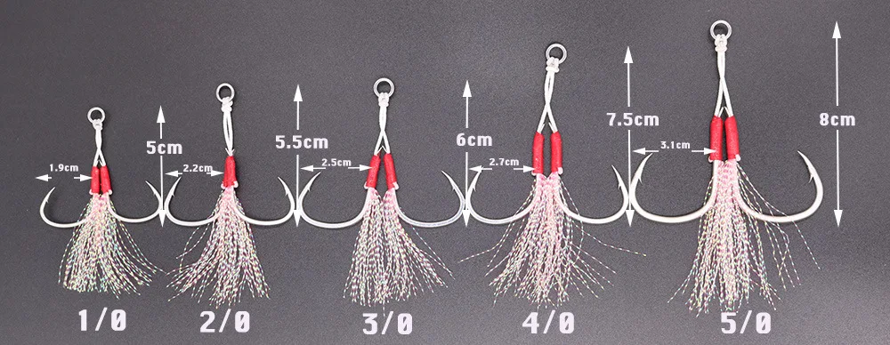 2/0 3/0 4/0 5/0 Медленный Рыболовный крючок с перьями ассистирует двойные рыболовные крючки INCHIKU все для рыболовных снастей оснастки