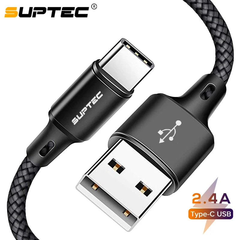 USB-кабель SUPTEC Type-C для Huawei P20 Lite P30 провод быстрой зарядки телефона зарядный кабель