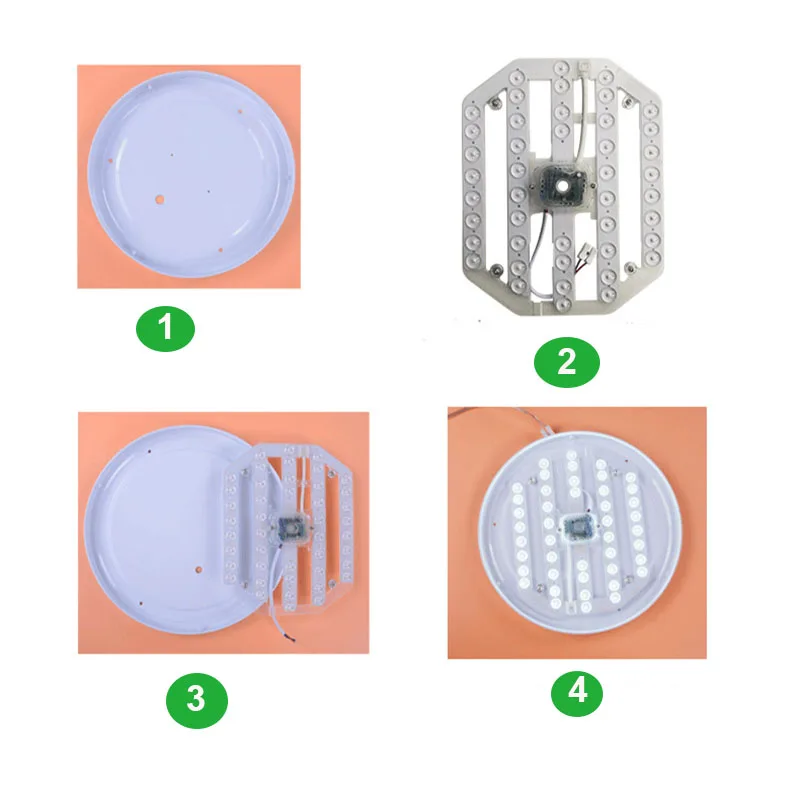 BEYLSION NEW LED Light Panel Ceiling Lamp Source 24W 38W 50W Lampada Module Lamp Energy Saving LED Board Panel Circular Light  (1)