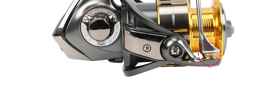 TSURINOYA FS3000 Spining Reel 9+ 1BB 5,2: 1 металлическая катушка алюминиевая ручка De Pescaria рыболовная рок Pescaria Reel Molinete Pesca