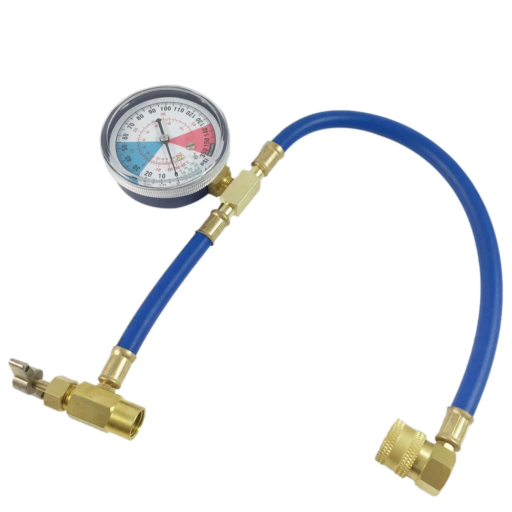 High Pressure Resistant R134a Recharge Measuring Hose Gauge Adapter A/C