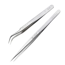 Kaisi точность нержавеющая сталь tweezers анти-Статический без магнитного острым локоть-Пинцет Инструменты для BGA ремонтные работы SS-SA 7-SA