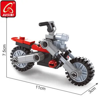 

AUSINI Deadpool Figures Building Blocks Toy Motorcycle Model X-Men Superhero Bricks Boys Toys Creator City Kids Game Plaything