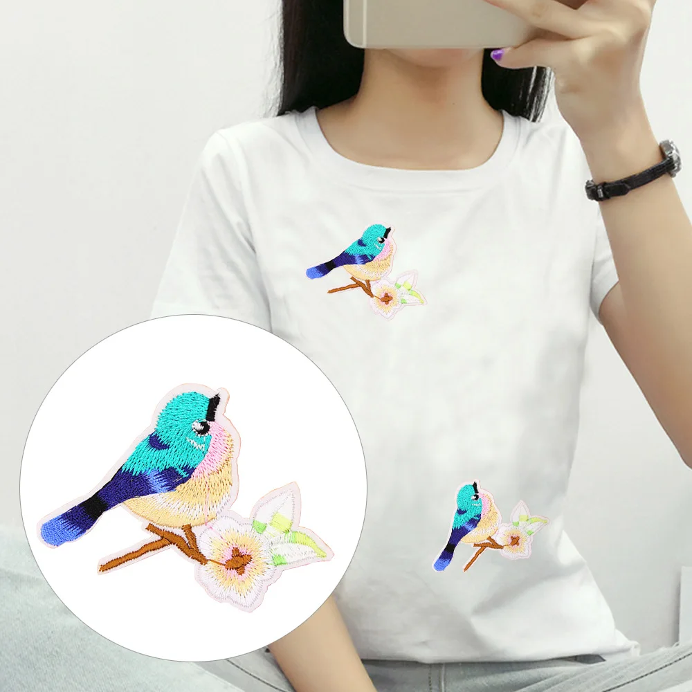

Cloth Computer Embroidery Bird Patch Patches Posted Europe And The United States Popular Clothing Accessories