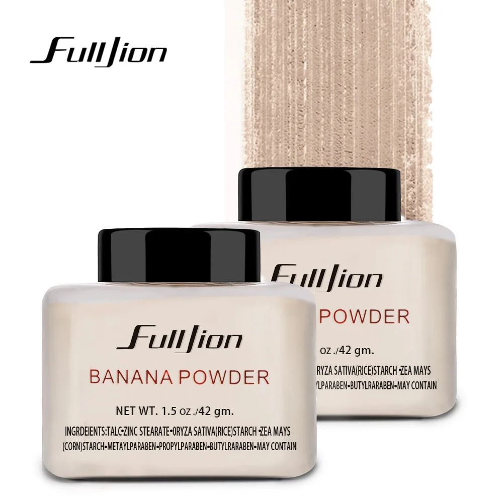 Fulljion Banana Loose Powder Oil control Waterproof Whitening Concealer Powder Mineral font b Makeup b font