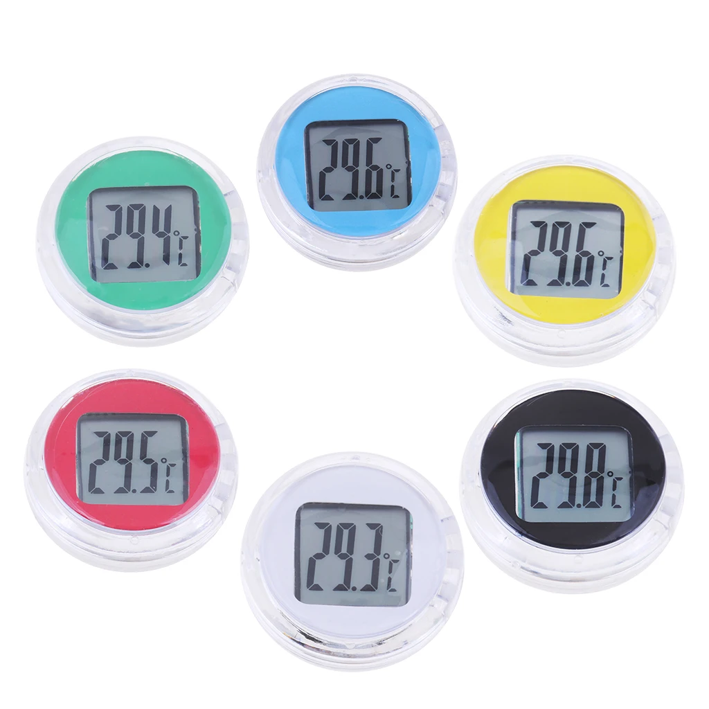 Motorcycle Bike Electronic Temperature Meter Gauge Mini Digital Thermometer  Waterproof Surface Shock Resistant