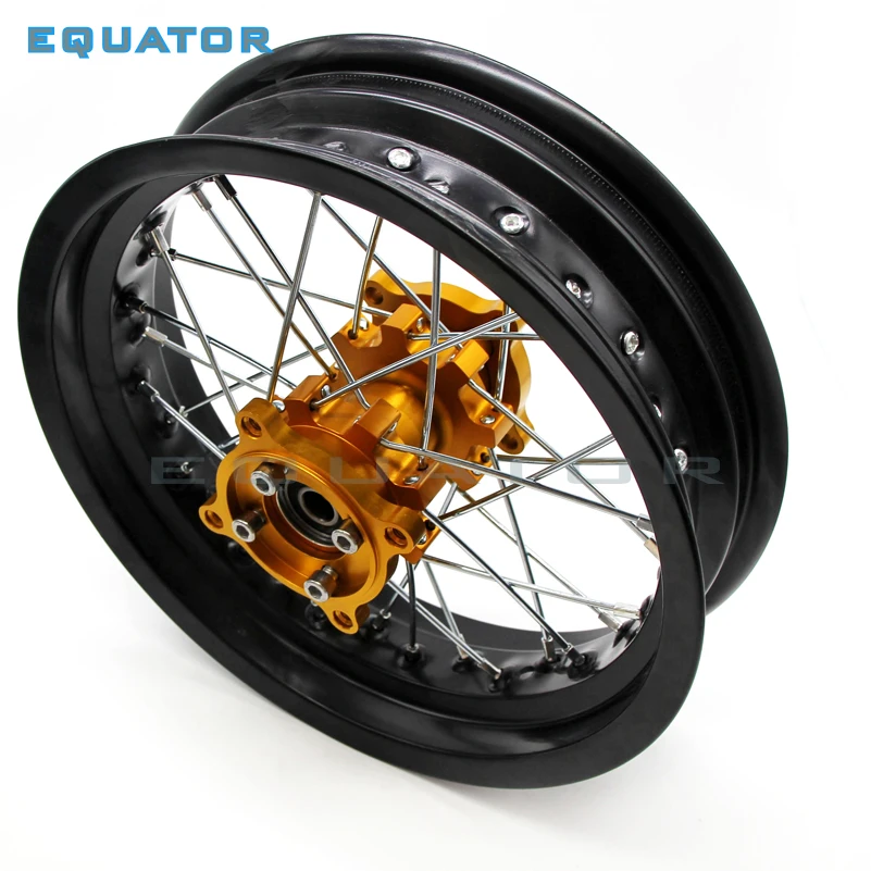 black motorcycle dirt Pit bike Rims 12mm hole 3.00x12\