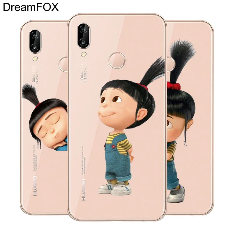 DREAMFOX L002 Agnes Пушистый Единорог Мягкий ТПУ силиконовый чехол для huawei Honor 6A 6C 7X9 10 P20 P30