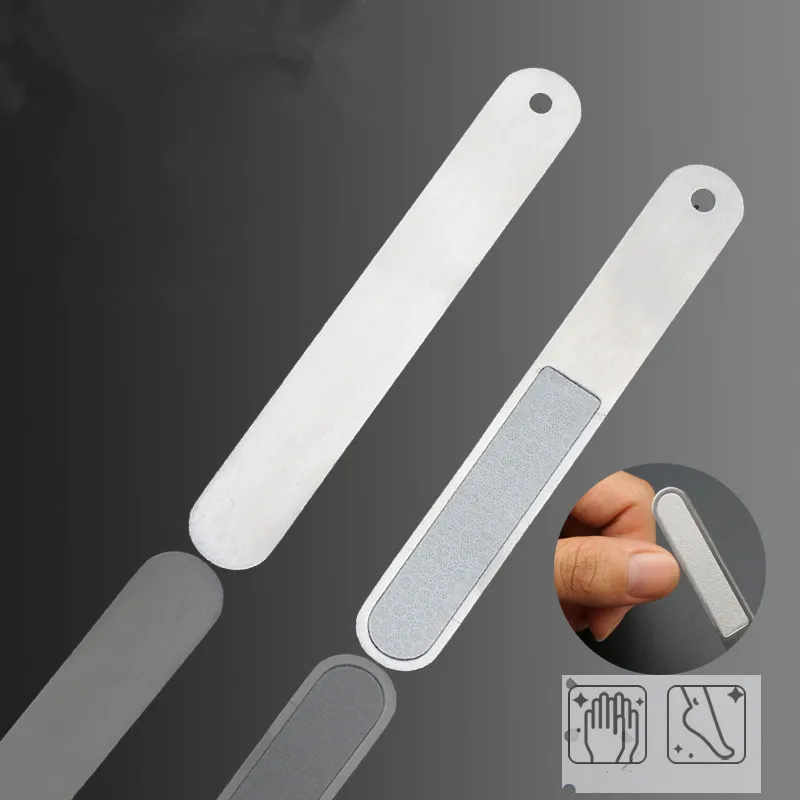 

2Pcs/Lot Stainless Steel Single side Sanding Nail File For Manicure Professional lathe manicure and pedicure Tool