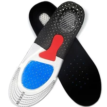 Sports running honeycomb shock absorber silicone insoles men's and women's shoes soles orthopedic cushion massage damping bow su
