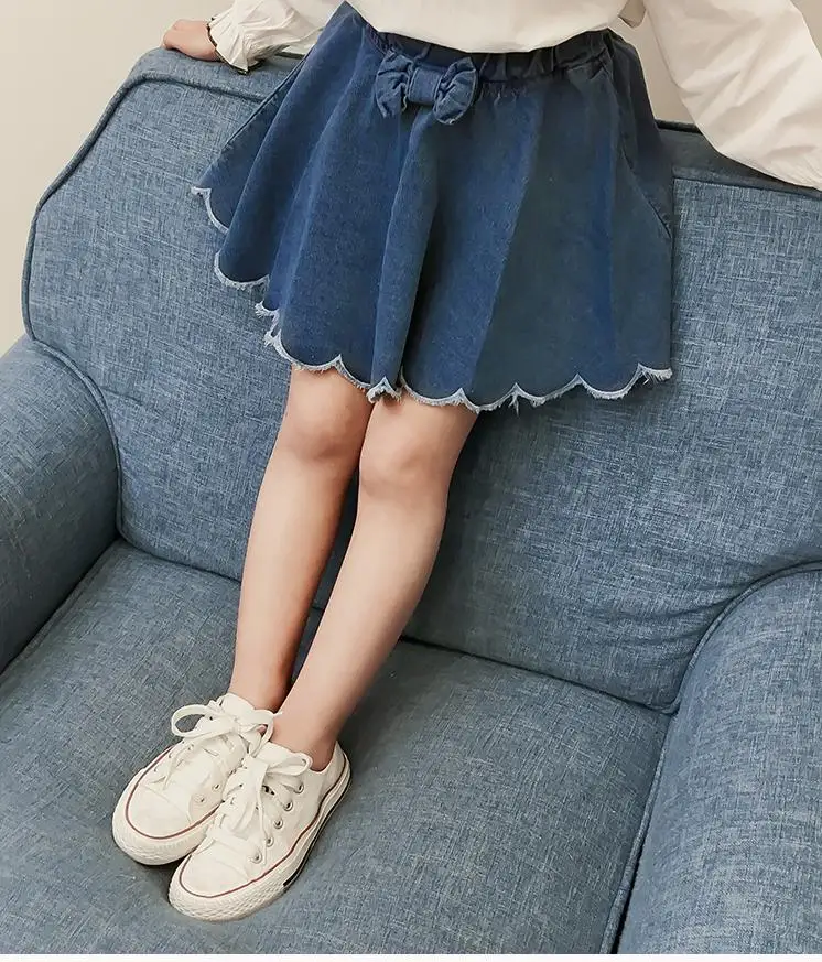 Denim Baby Girls Skirts 2018 New Summer A line Kids Skirt for Girl