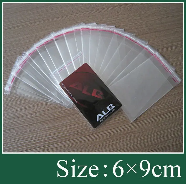1000x Clear Self Adhesive Seal Plastic Bags 6x9cmin Gift Bags