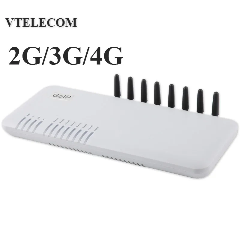 4G LTE VOIP шлюз с 8 каналами GSM/WCDMA LTE SIP шлюз 2G/3g/4G 8 sims elastix шлюз