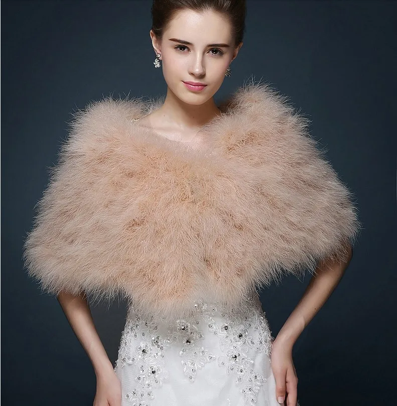 Ostrich-Feather-Bridal-Wraps-Shawl-Faux-Fur-Marriage-Shrug-Coat-Bride-Winter-Wedding-Party-Boleros-Jacket