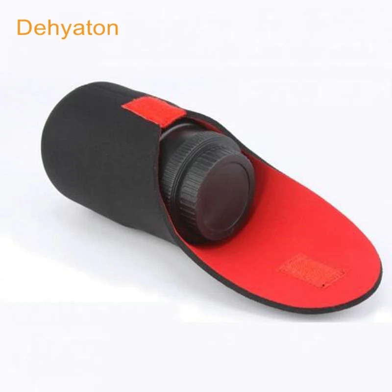 

Dehyaton Neoprene waterproof Soft Camera Lens Pouch bag Case Size S M L XL Neoprene Lens Pouch for Nikon Canon Sony DSLR camera