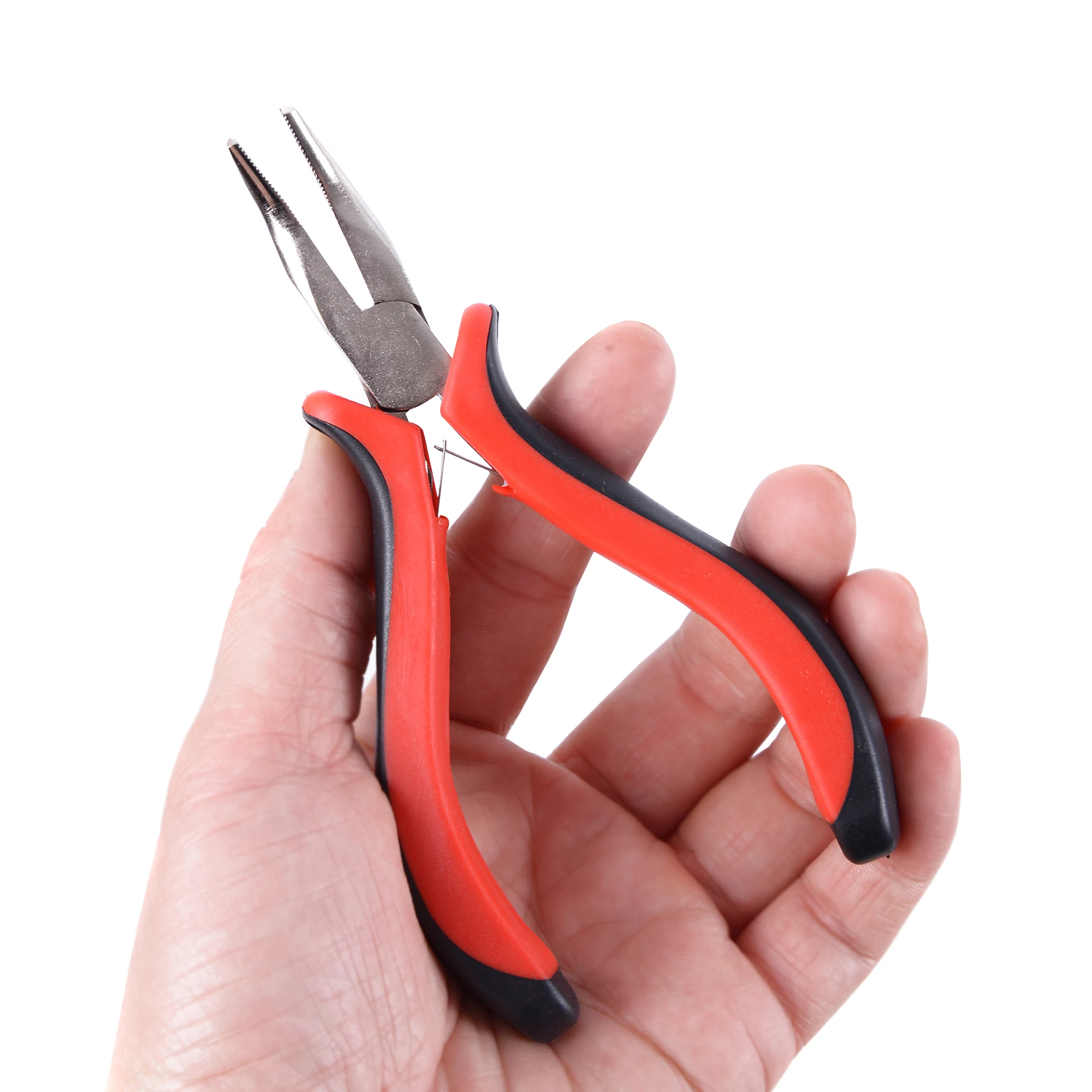Bend Tip Plier DIY Hair Extension Tool Clip Plier for Micro Rings/Links/Beads & Feather Fair Extensions hair extension pliers