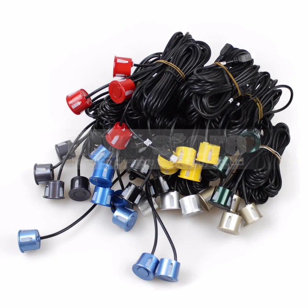 DIYSECUR Wholesale 4pcs Assistance Reversing Radar Rrobe Parking Sensors Black Blue Gray Red White Silver Green Yellow