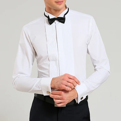 french cuff tuxedo shirt slim fit