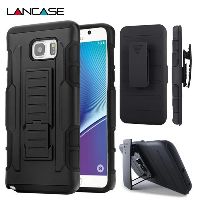 LANCASE For Samsung J7 Prime Case Silicon Armor Heavy Belt Clip Hard Stand Galaxy J5 A5 2016 |
