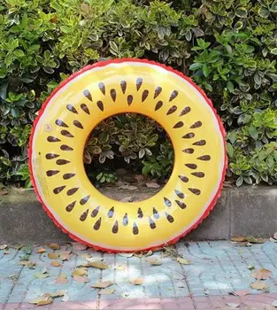 

Adult 120cm Funny Inflatable Watermelon Raft Swimming ring Game Floating bathing toys Summer Water Toy giant pool tube Lying
