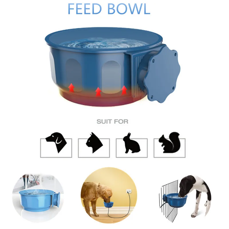 5 в безопасная подвесная миска для воды с подогревом для домашних животных, миска для кормушка для собак, автоматическая постоянная температура