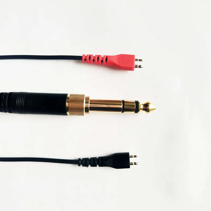 2pcs HD25 Replacement Audio Cable For Sennheiser HD25 HD25 1 HD25 1 II HD25 C HD25 13 HD 25 Headphones Audio Cable With 6 3 Plug