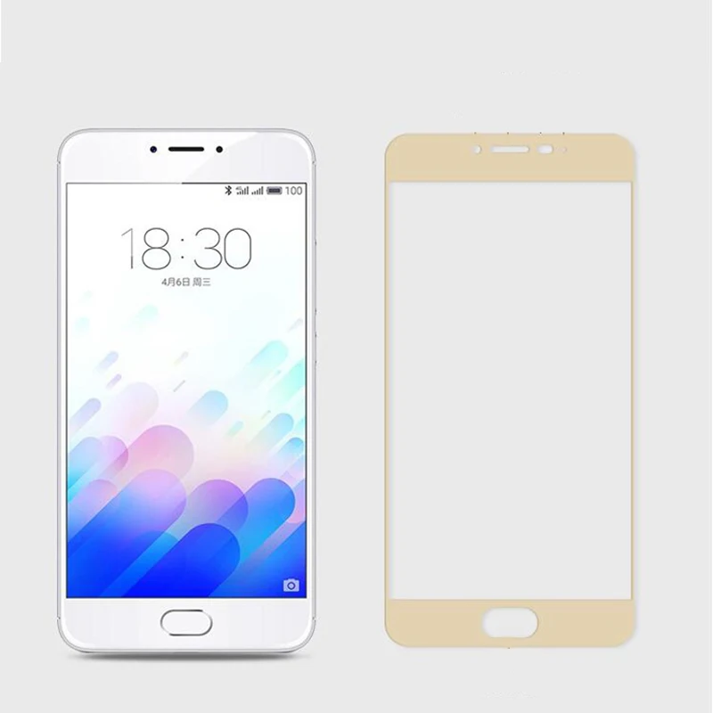 Закаленное стекло M5 для Meizu M3S M3 Mini M5S Note M3E U10 U20 Pro 5 6 MX6 металлическая защитная
